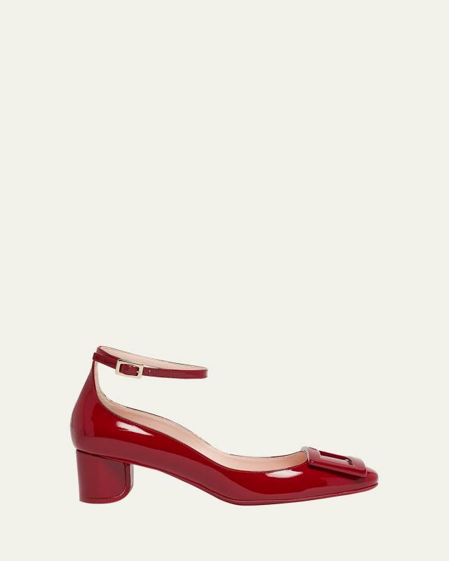 Roundy Patent Ankle-Strap Pumps